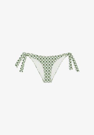 Robin Collection, SIROCCO CLASSIC BOW BIKINI BOTTOM - Braguita de bikini - green/white