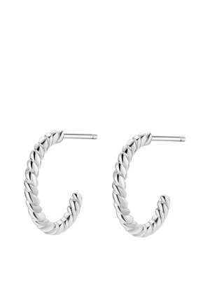 Hey Happiness, TWISTED HOOP EARRINGS - Ohrringe - silberfarben