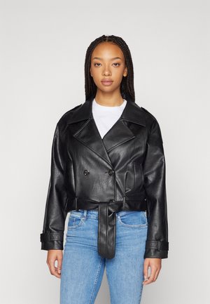 ONLY ONLVERA SHORT JACKET - Giacca in similpelle - black