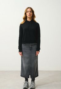 Authentic Cashmere ELOWEN HOODED - Felpa con cappuccio - black