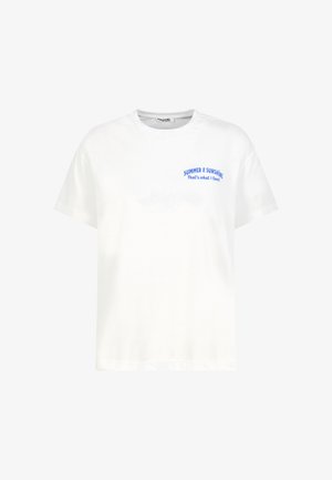 Sublevel, BEQUEMES SHIRT KURZARM PRINTDESIGN RUNDHALSAUSSCHNITT - T-Shirt print - weiß