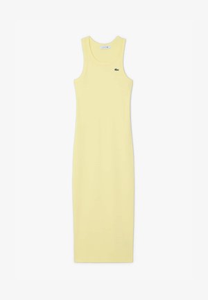 Lacoste Gebreide jurk - yellow