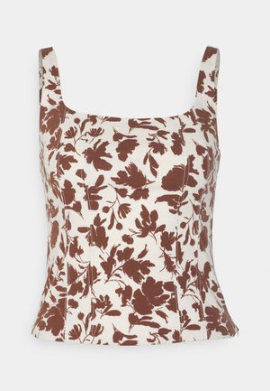 Abercrombie & Fitch BARE SLIM - Topp - brown