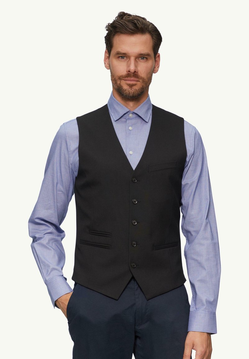 s.Oliver BLACK LABEL PURE STRETCH - Anzugweste - schwarz