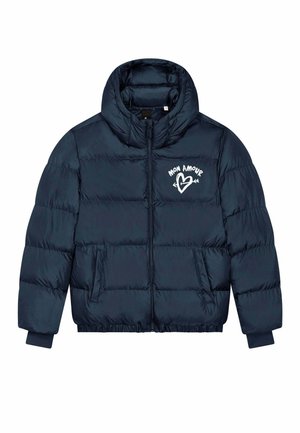 EMBROIDERY UNISEX PUFFER  - Veste d'hiver - dark blue