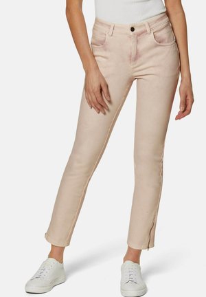 MIT BATIK-EFFEKT - Slim fit jeans - natural white pale mauve