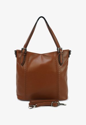 Harpa LUGANA - Tote bag - autumn cognac