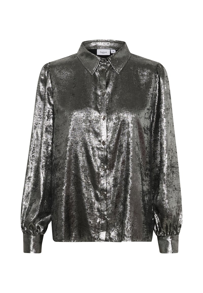 Saint Tropez Overhemdblouse zilverkleurig