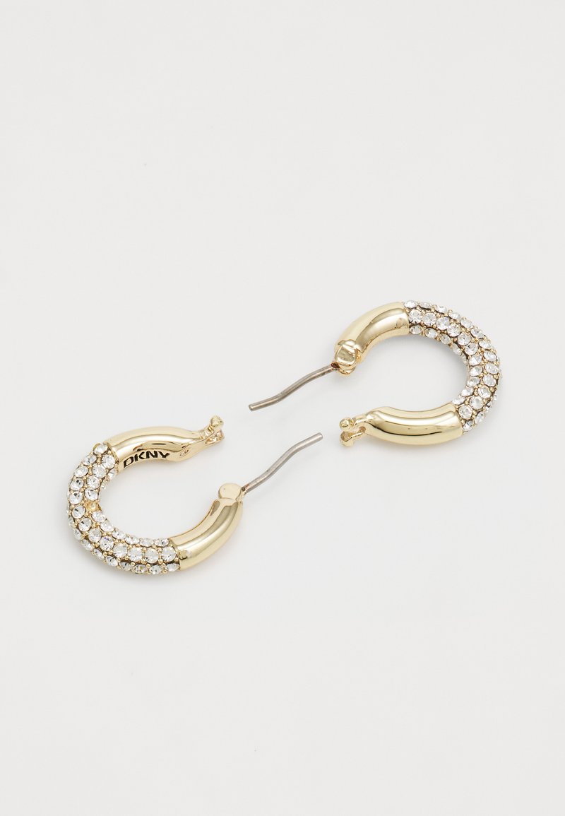DKNY HALF PAVE HOOP Earrings gold-coloured