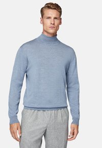 Boggi Milano POLO NECK - Džemperis - light blue