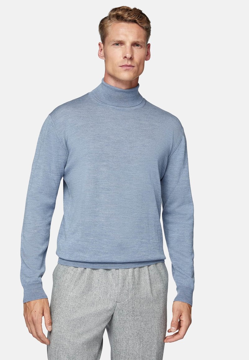 Boggi Milano POLO NECK - Džemperis - light blue