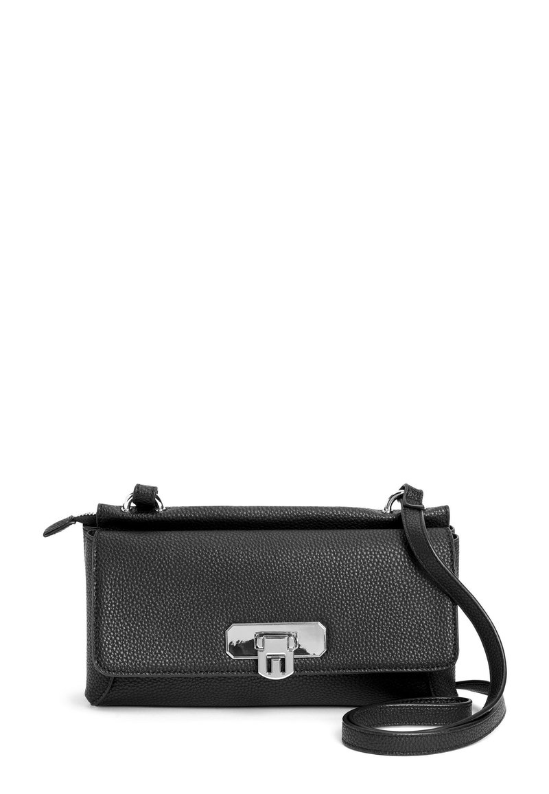 Next LOCK HARDWARE CROSSBODY BAG Across body bag black Zalando