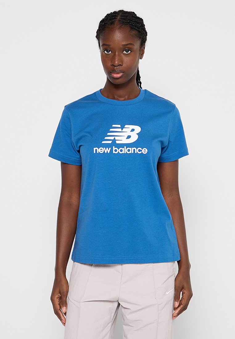 New Balance T-shirt print blauw