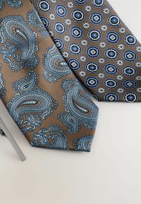 Next 2 PACK - Tie - brown navy