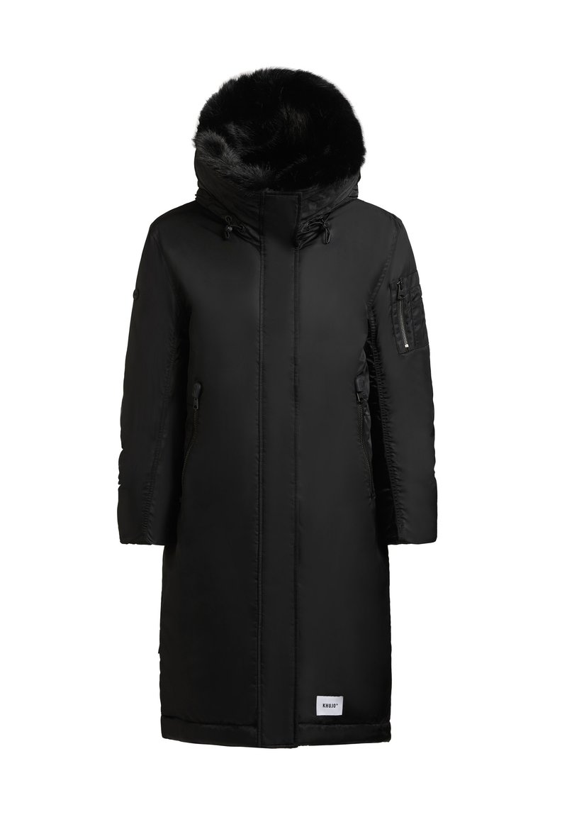 khujo Wintermantel zwart