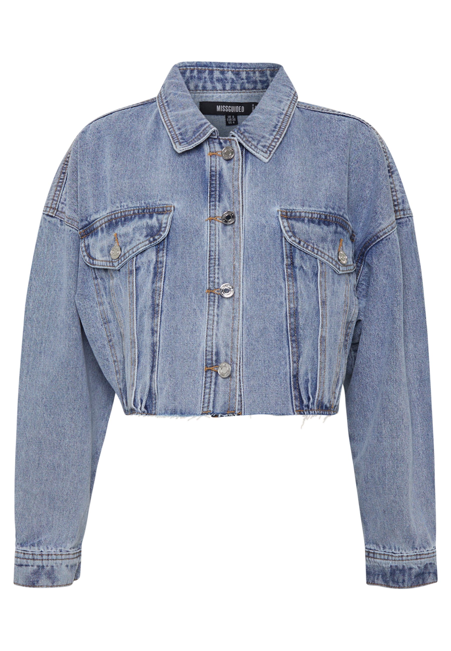 Women CROPPED RAW JACKET - Denim jacket Women CROPPED RAW JACKET - Denim jacket