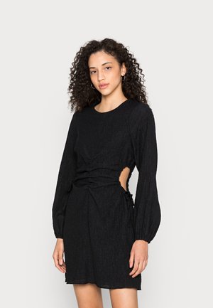 STRUCTURED CUT OUT DRESS - Vestido de dia - black