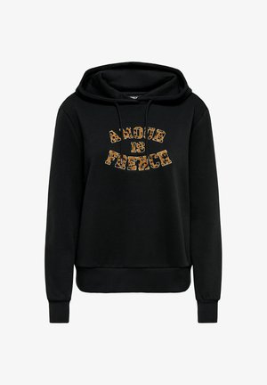 ONLY, HOODIE ONLMAIA SWEATSHIRT - Kapuutsiga pusa - black