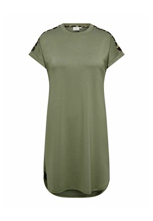ONLY Carmakoma, DRESS CARLISE MIDI DRESS - Jerseykjole - smokey olive