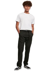 Urban Classics - STRAIGHT LEG CHINO WITH BELT - Chinos - black Thumbnail Image 1