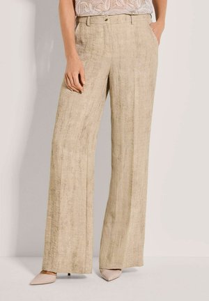 BÜGELFALTEN - Stoffhose - berber cappuccino