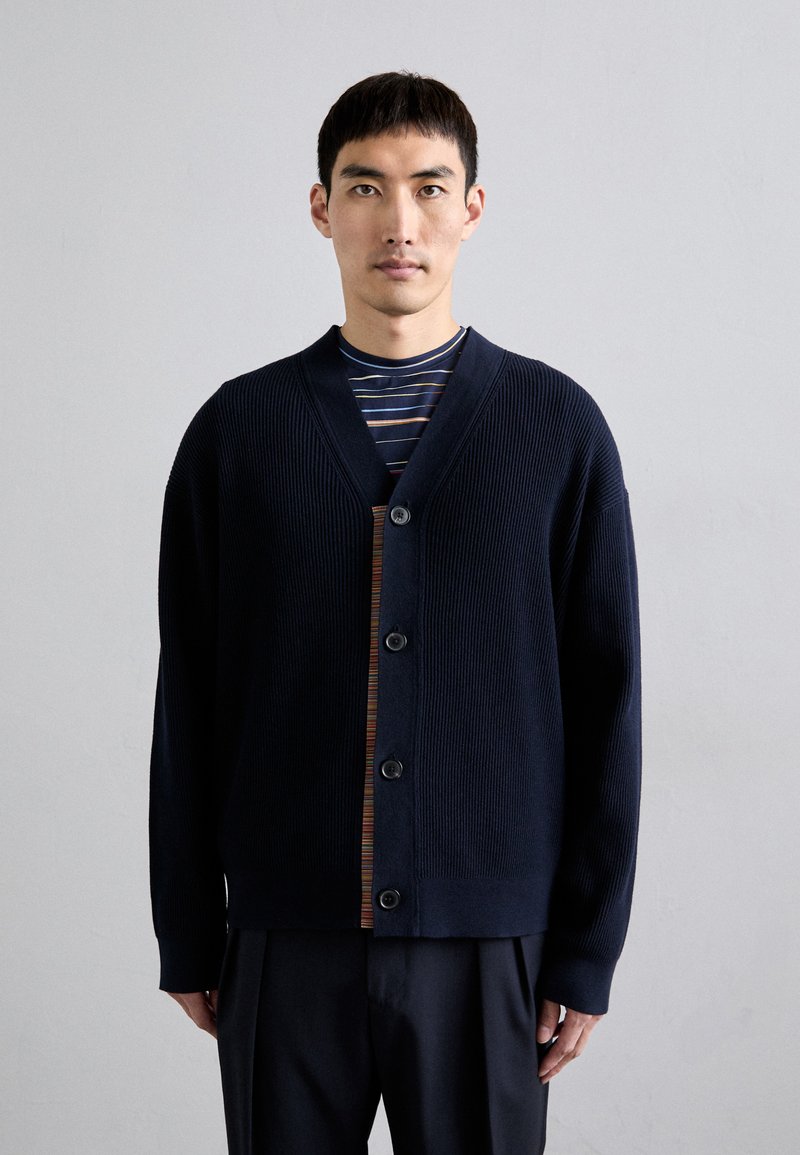 Paul Smith - CARDIGAN BUTTON - Gilet - blue, Agrandir