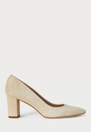 LANETTE SUEDE BLOCK HEEL PUMP - Klassiske pumps - sand dune
