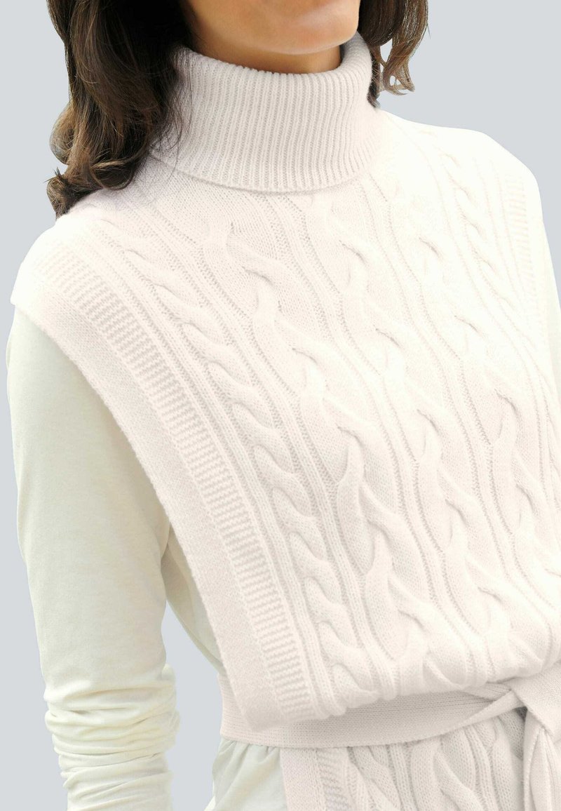 Damen Strickjacken | Alba Moda Strickjacke creme-weiß/weiß - HQ42781 Damen Strickjacken | Alba Moda Strickjacke creme-weiß/weiß - HQ42781