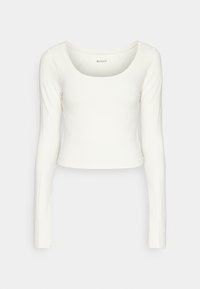 TRANSCEND TOP - Top s dlouhým rukávem - pelican cream