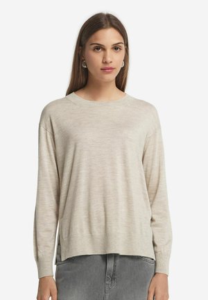 ULTRAFINE ROUND-NECK - Stickad tröja - natürlich stone