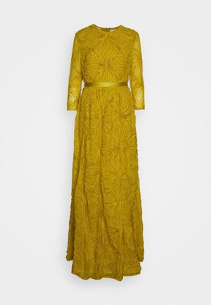 Erdem LONG BLOUSON SLEEVE FLOOR LENGTH GOWN - Gallakjole - chartreuse