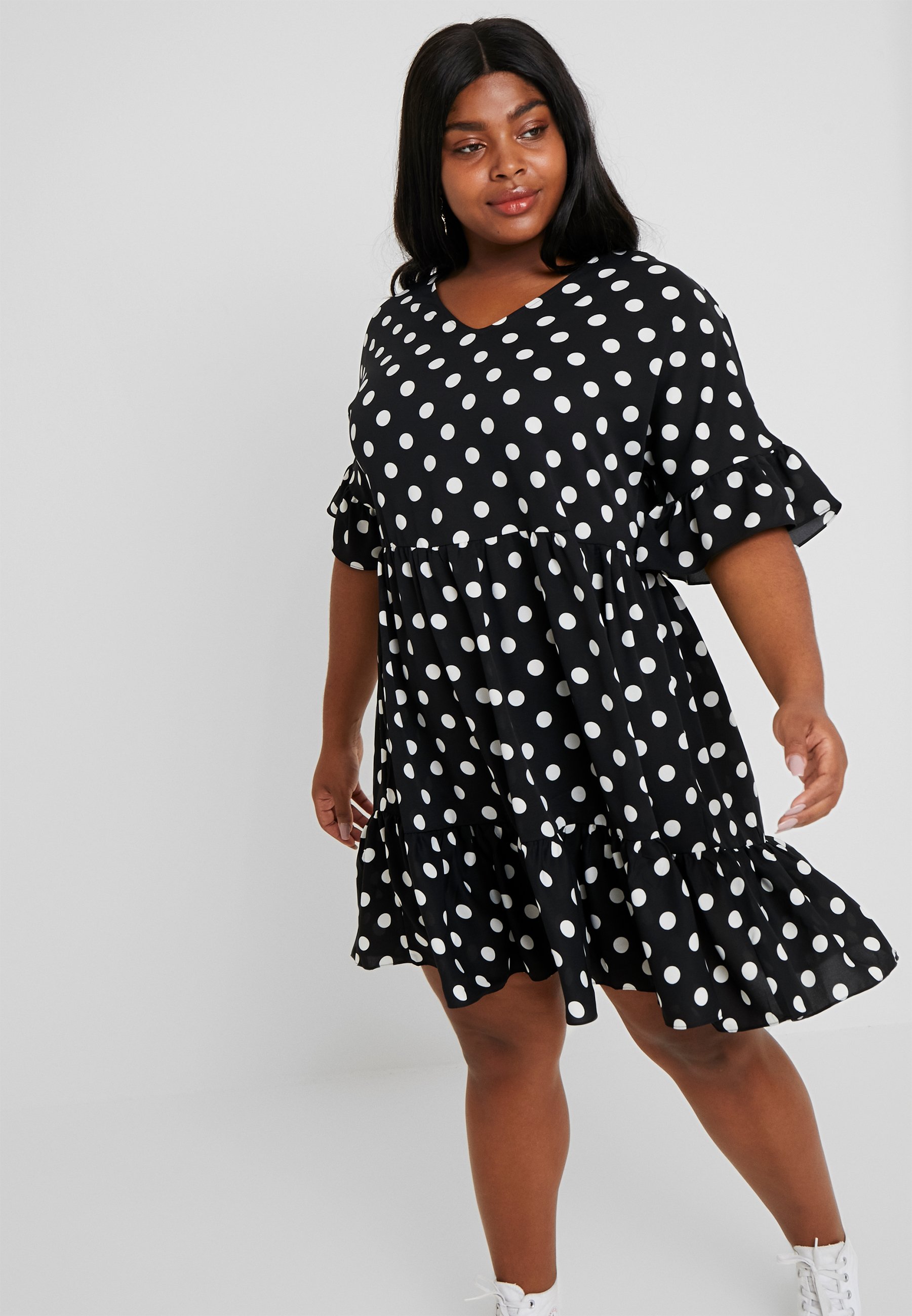 ladies polka dot dresses uk