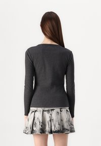 Even&Odd Langarmshirt - dark grey melange