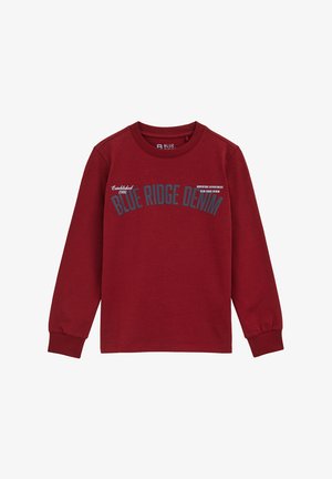 Top dugih rukava - burgundy red