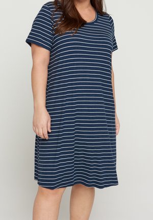 Jerseykjole - dark blue