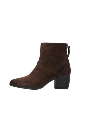 High heeled ankle boots - dunkelbraun