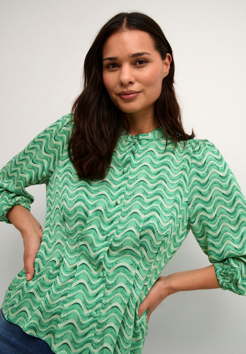 Culture WALU Button down Blouse Green Wave light Green Zalando ie culture-walu-button-down-blouse-green-wave-light-green-zalando-ie