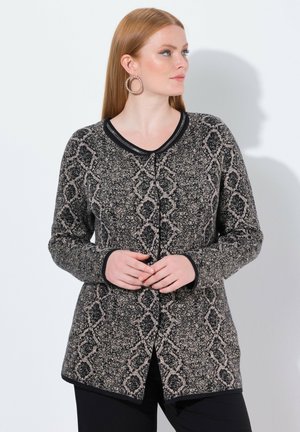 SCHLANGEN-DESIGN RUNDHALS LANGARM - Kofta - pale brown