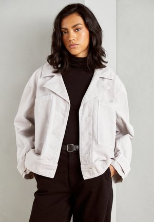 Ecoalf JACKET WOMAN - Džínová bunda - light mauve