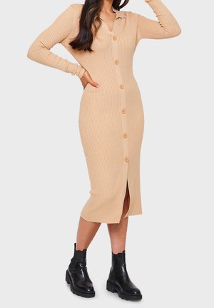 Robe fourreau - stone