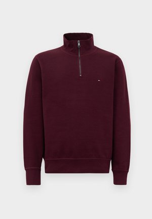 ESSENTIAL ZIP UNISEX - Sweatshirt - deep burgundy