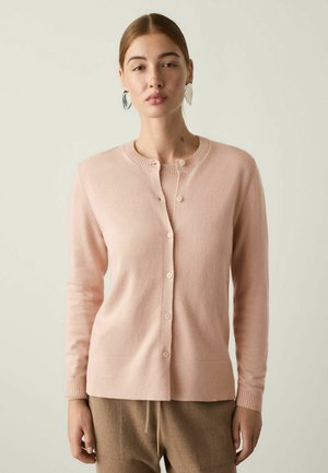 Falconeri, ULTRAFINE ROUND-NECK WITH FRONT BUTTONS - Cardigan - pale pink