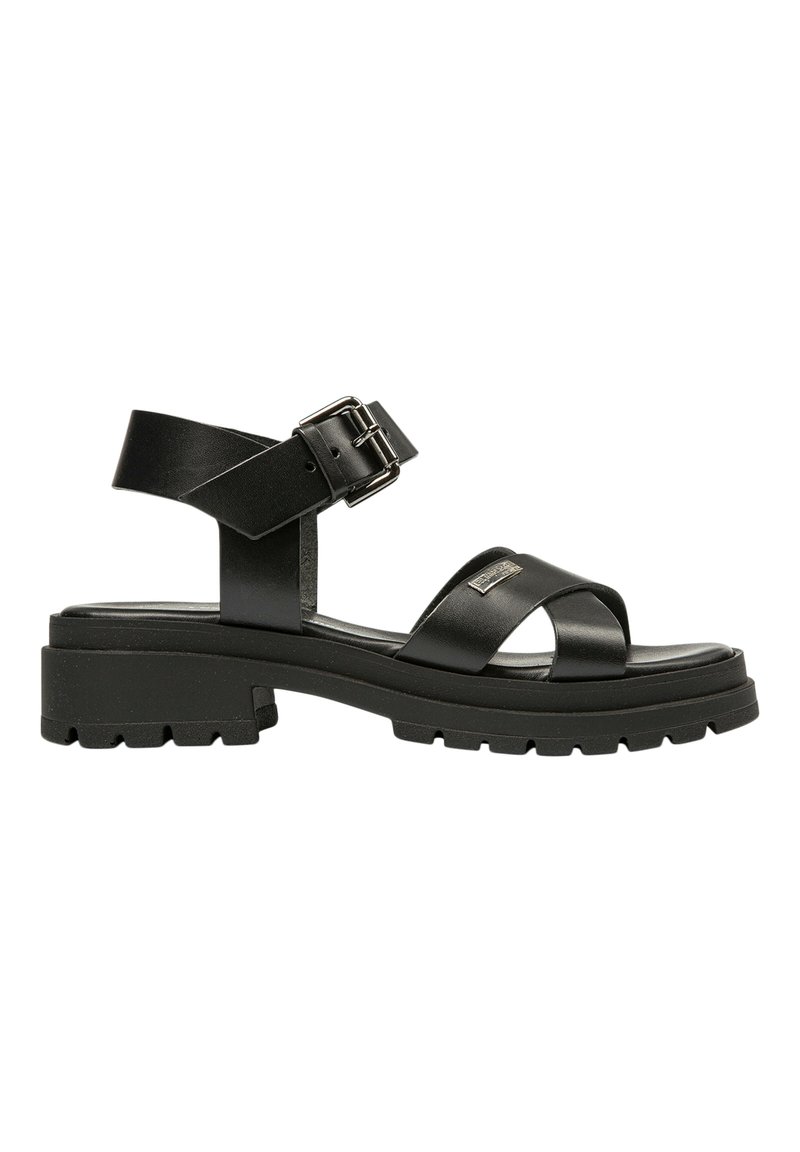 Sandales Les Tropéziennes En Cuir Noir - Taille 39, Style Tong, état Comme Neuf