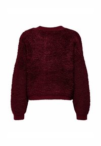 JDY EIRA LIFE ONECK - Cardigan - cabernet