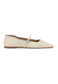 Ankle strap ballet pumps - beige