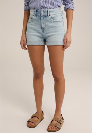 Short en jean - mottled light blue