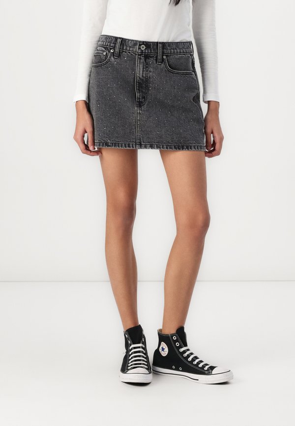 Denim Mini Skirt - Denim skirt