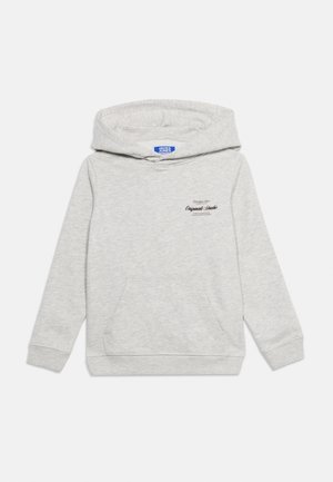Jack & Jones Junior, JORNORREBRO TYPO BACK SWEAT HOOD SN JNR - Hættetrøje - white melange