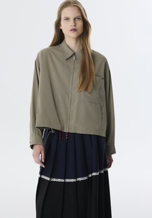 TWIST JACKET ASYMMETRIC SHIRT JACKET - Lichte jas - green