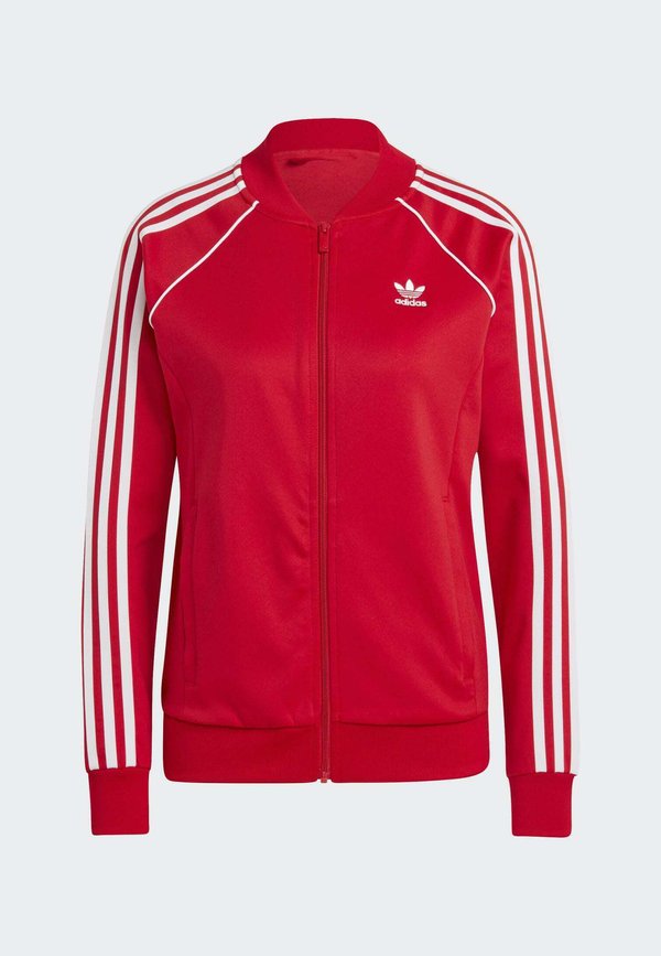 ADICOLOR CLASSICS SUPERSTAR TRACK - Zip-up sweatshirt - better scarlet4
